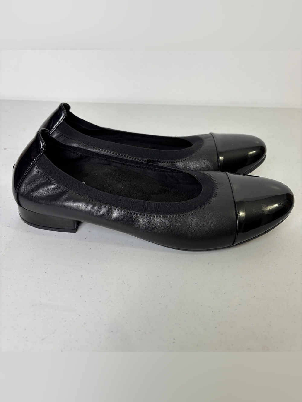 David Tate Nikki Leather Ballet Flats